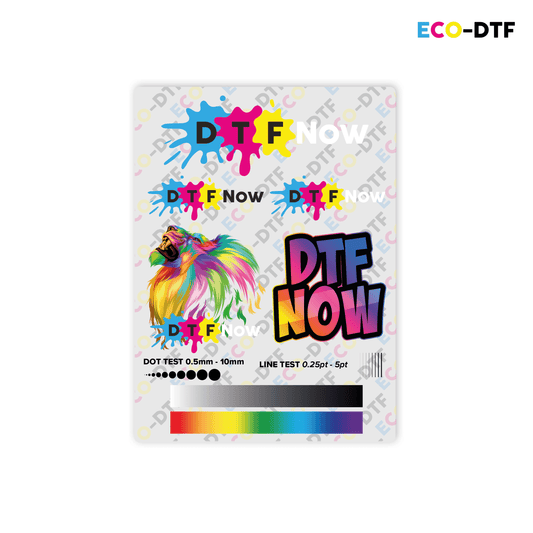 ECO-DTF Sample Sheet — Feel the Quality Before You Commit