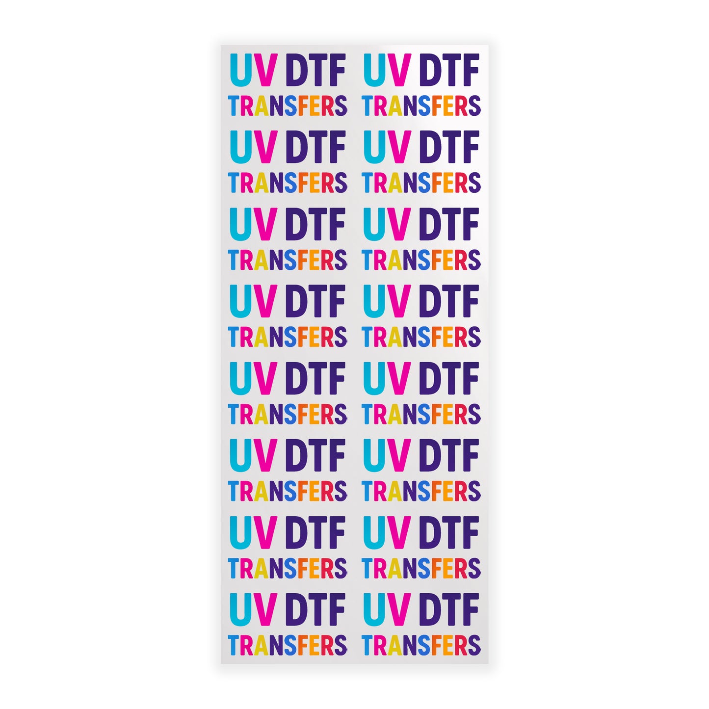 59x100cm UV DTF Transfers Gang Sheet